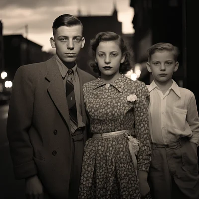Photo in the style of Vivian Maier 2020 - Twilight Ta