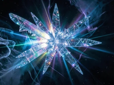 Complex display showing scientific understanding