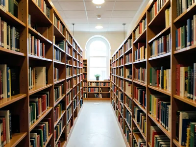 Library stacks perspective
