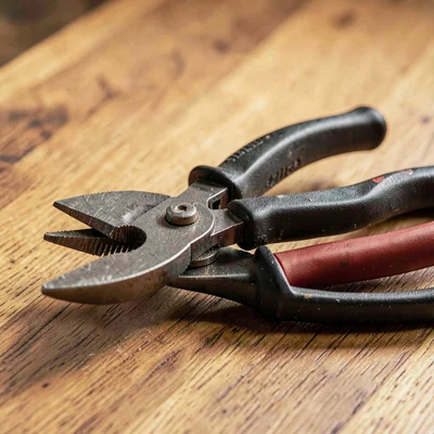 Cassia-warmstack stacked product of three pairs of bypass pruners nested on warm