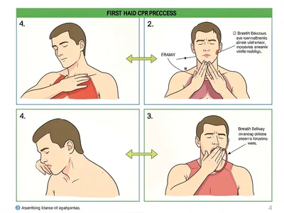 CPR instruction process diagram