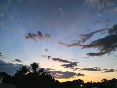 Evening sky as main light source