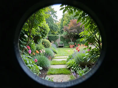 Garden pinhole view