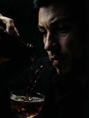 Whiskey being poured