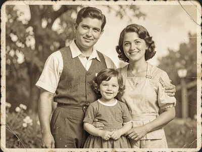 Family portrait vintage