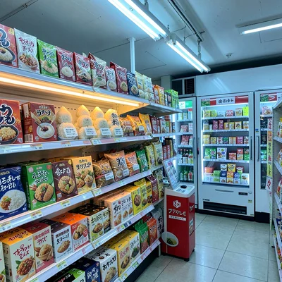 Onigiri Pyramid Display Near Register