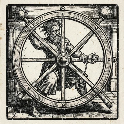 The wheel of fortune turning