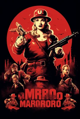 A Tarantino movie poster of Super Mario Bros. High co
