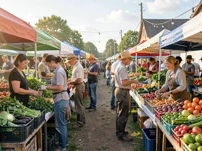 Farmers at morning market