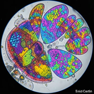 Butterfly wing scales under electron microscope aesthetic, structural color, nan