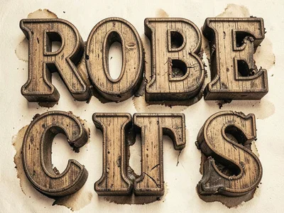 Circus poster wood type