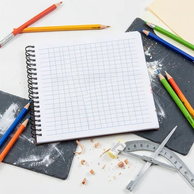 Spiral Notebook Open Ruled Page Graph Paper