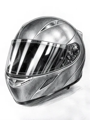 Racing helmet with visor reflections