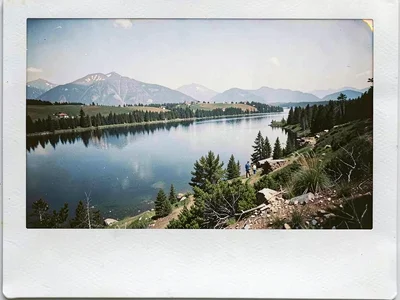 Landscape soft Polaroid
