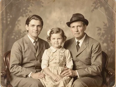 Family portrait vintage
