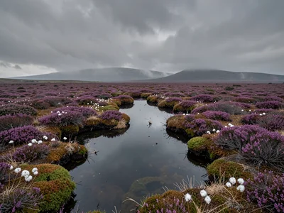 Peat Bog with Cotton Grass