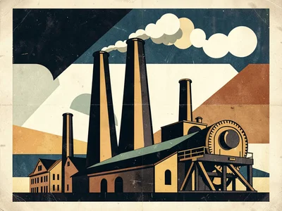 Art Deco industrial factory