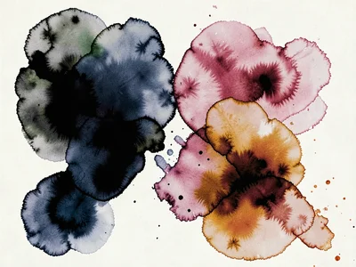 Multiple ink colors meeting without mixing