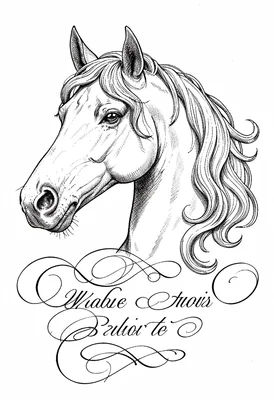 Horse mane flourished