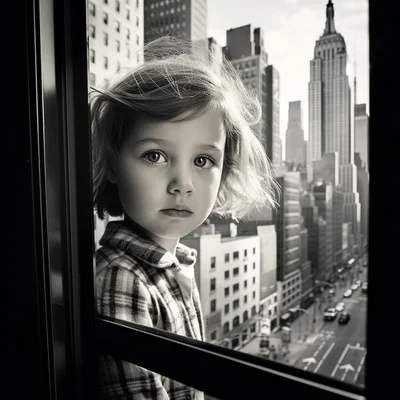 Photo in the style of Vivian Maier 2020 - Window into