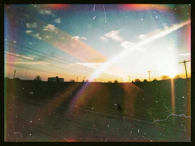 Evening light with crossed colors