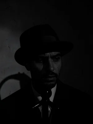 Fedora on coat rack